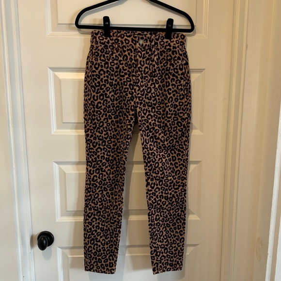 Ann Taylor Leopard Corduroy Pants, 6P - Picture 3 of 6